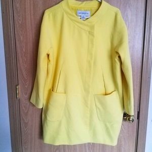 Liz Claiborne Yellow 3/4 Sleeve Coat (Size M)